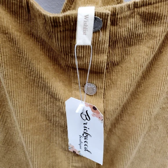 Wishlist Tan Corduroy overall dress - Picture 4 of 6